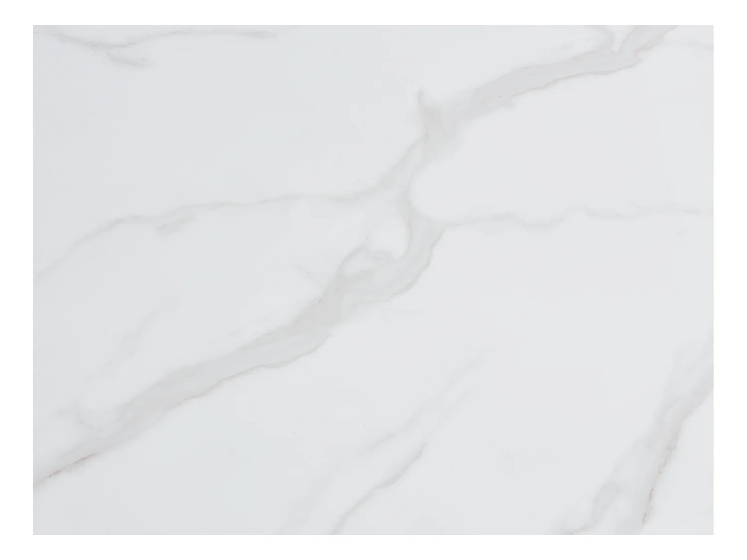 Tavolo da pranzo per 8 persone in MDF e Acciaio inossidabile Effetto Marmo Bianco e Nero - EVAELA