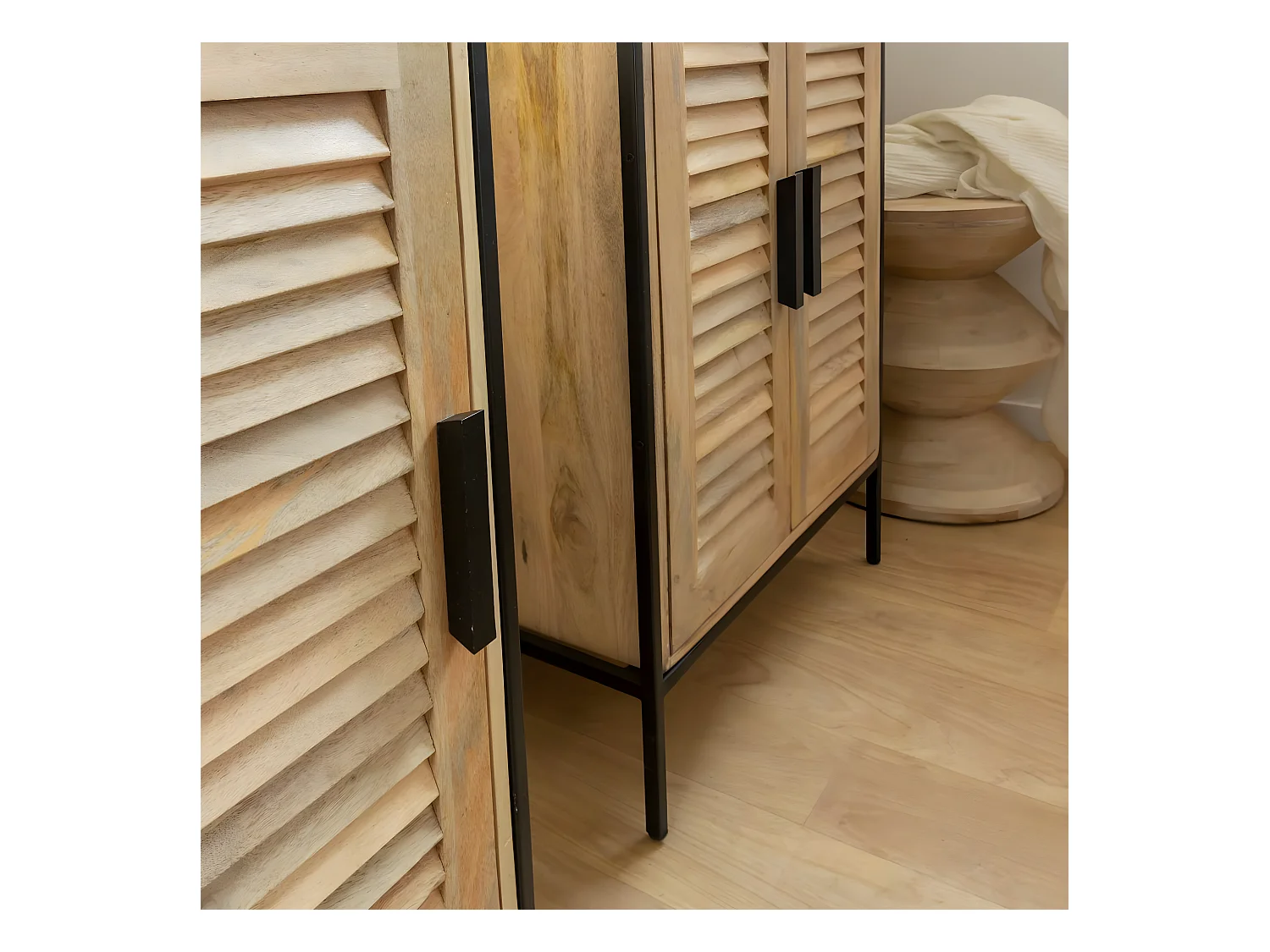 Colonne en bois de manguier Coralie