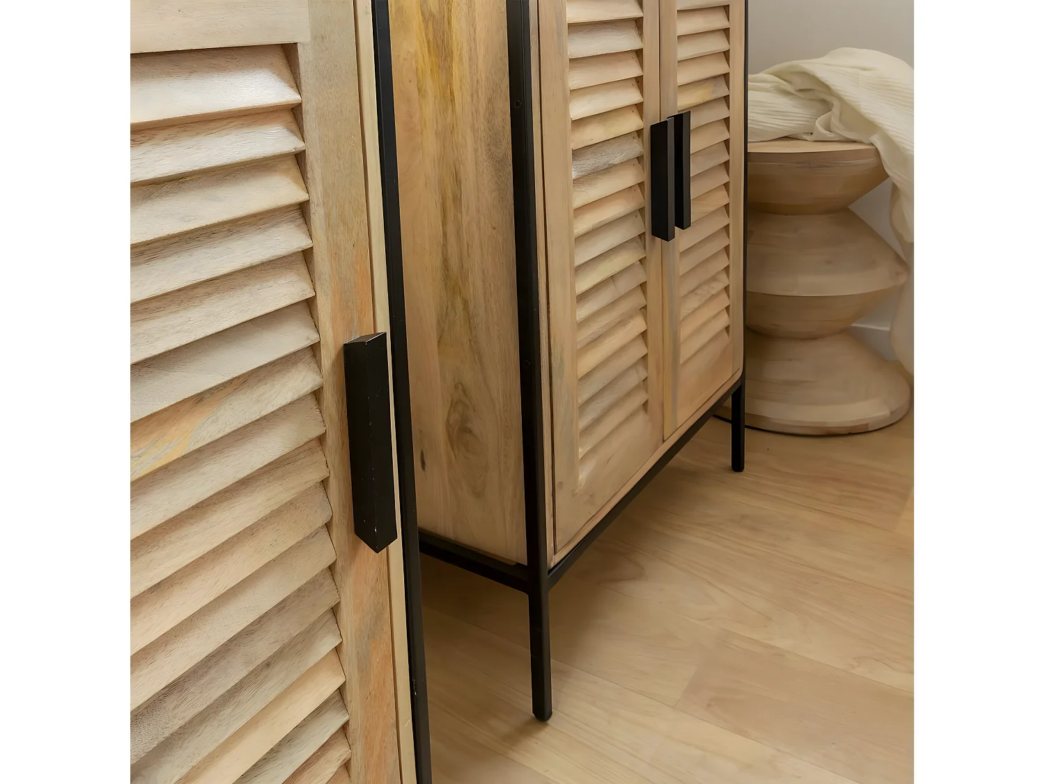 Colonne en bois de manguier Coralie