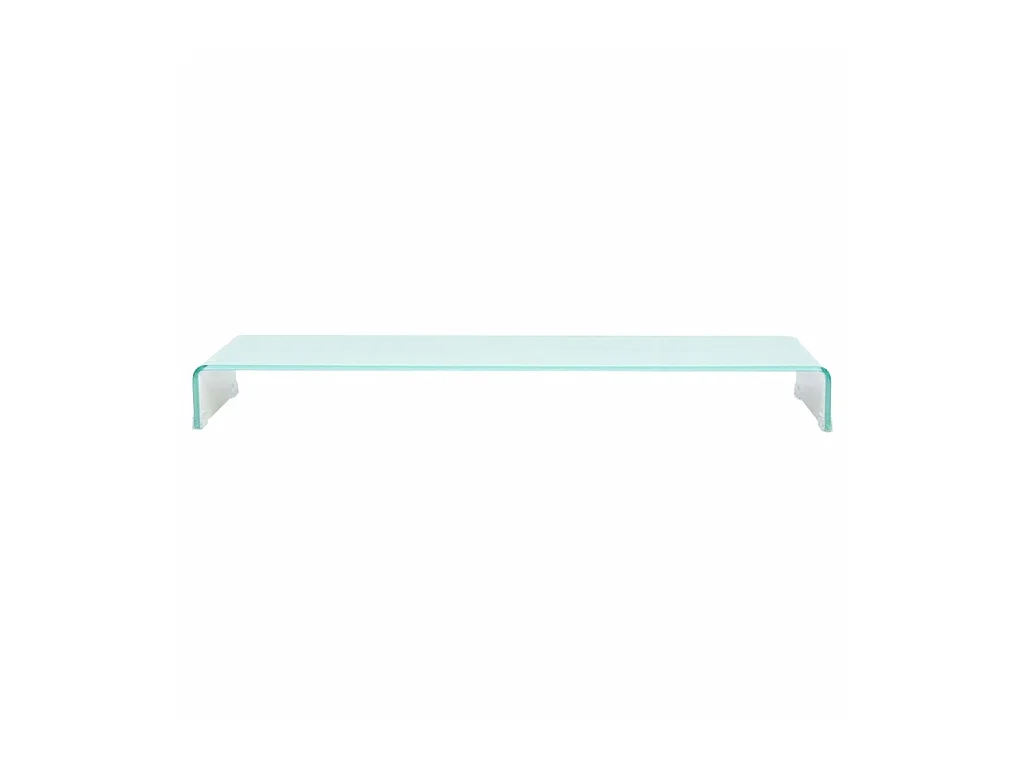 Móvel de TV Buffet de TV design prático suporte de televisão para monitor 120 cm vidro branco 2502225