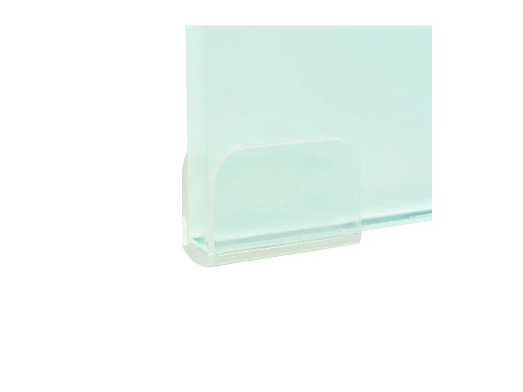 Móvel de TV Buffet de TV design prático suporte de televisão para monitor 120 cm vidro branco 2502225