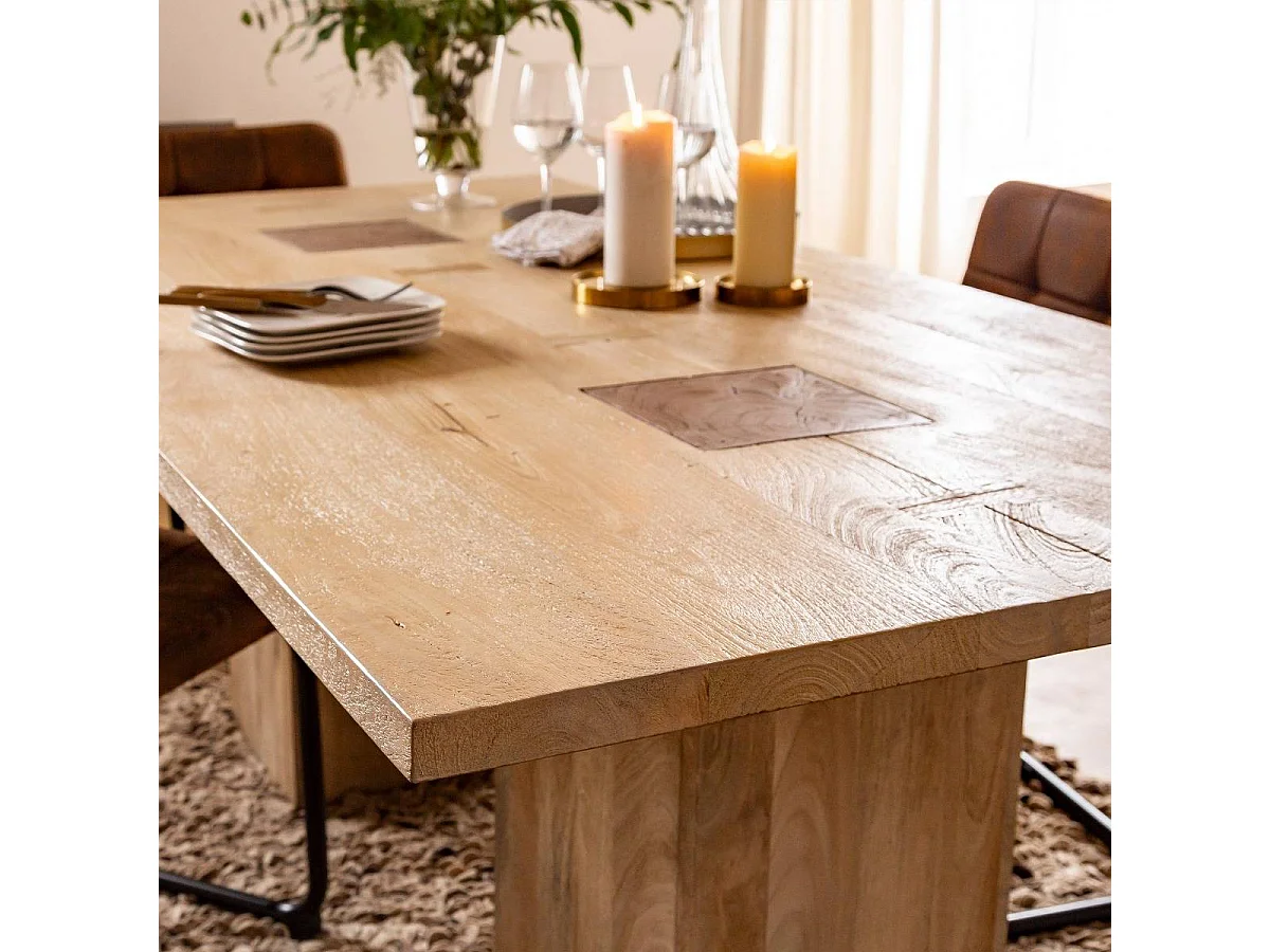 Table à manger en bois de manguier Vivien