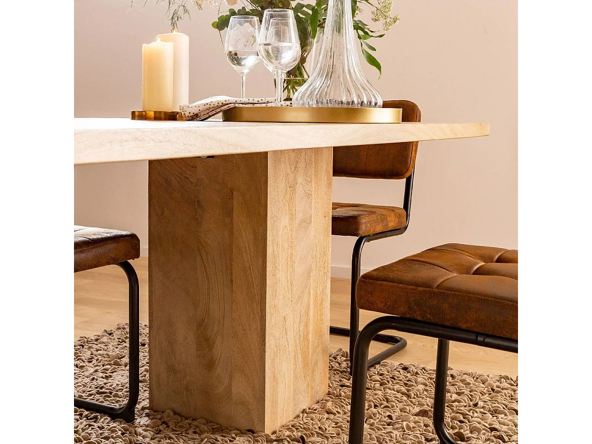 Table à manger en bois de manguier Vivien