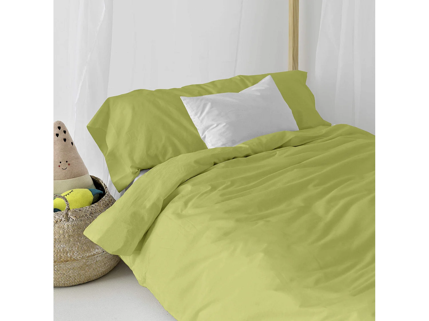 Parure housse de couette 140x200 cm Basic