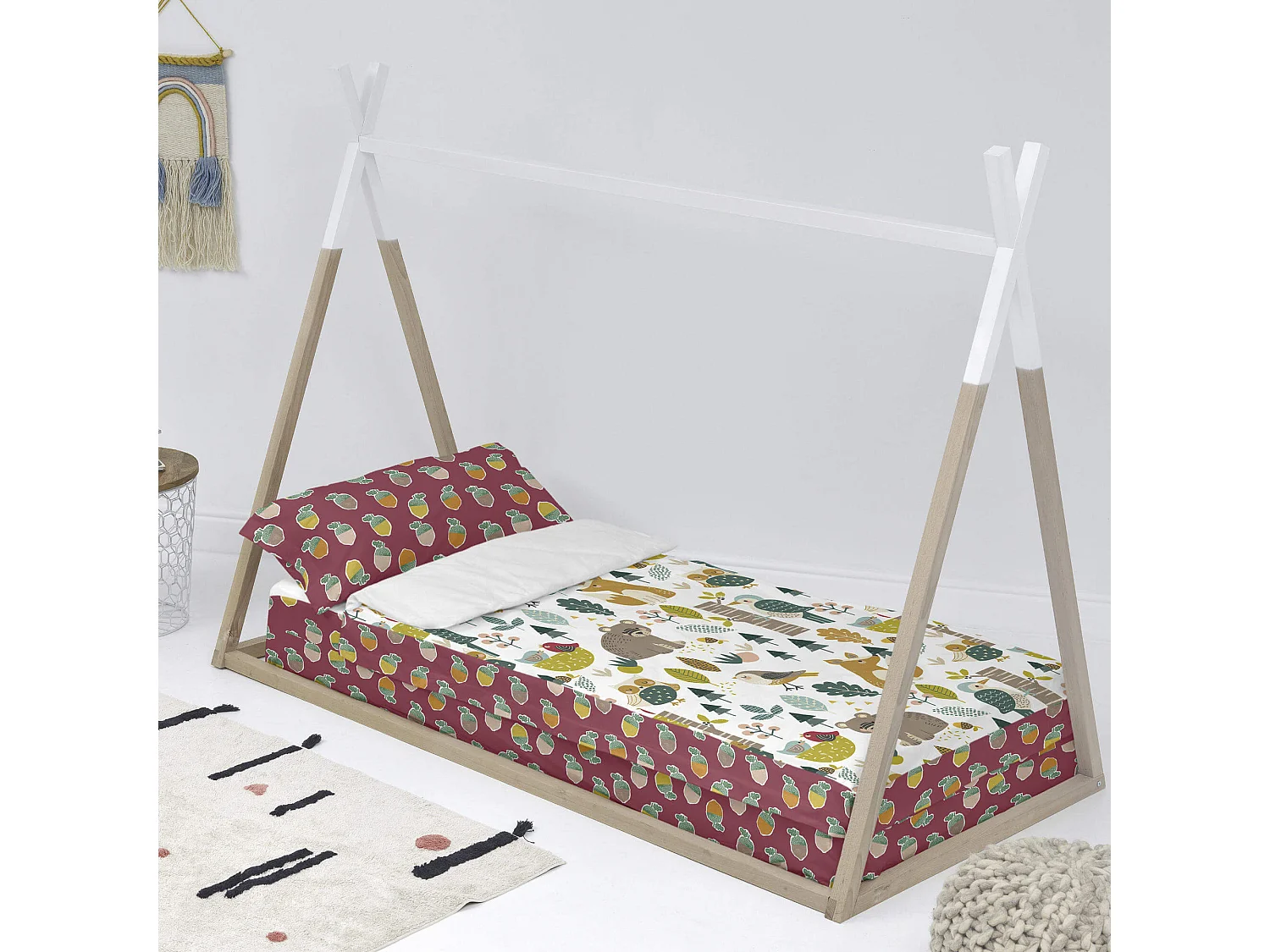 Harvestwood Couchage prêt à dormir 105x200 cm (Lit 105) Avec couette