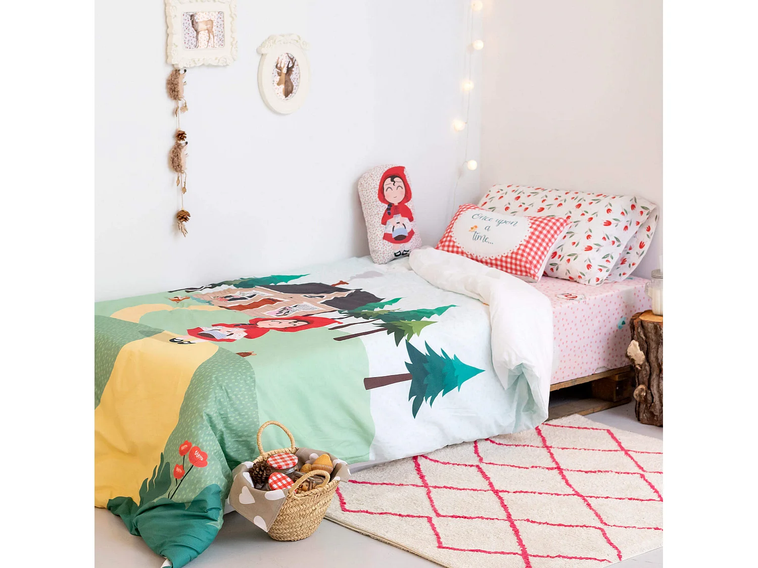 Bettbezug-set 135/140x200 cm Red riding hood