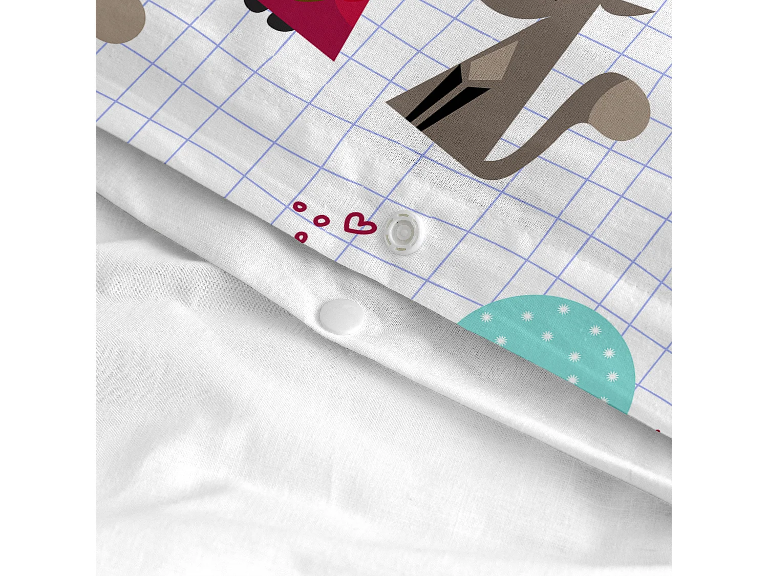 Parure housse de couette Lit Bébé 115x145 cm Grandma notebook