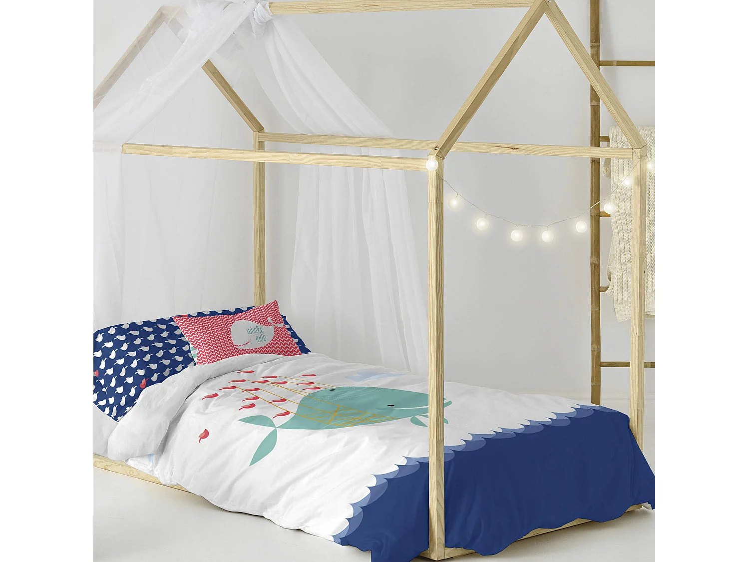 Bettbezug-set 135/140x200 cm Whale