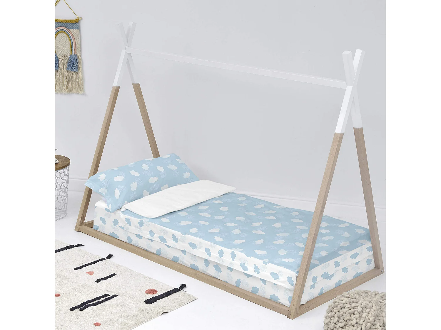 Nordic sack 105x200 cm Mit füllung Clouds