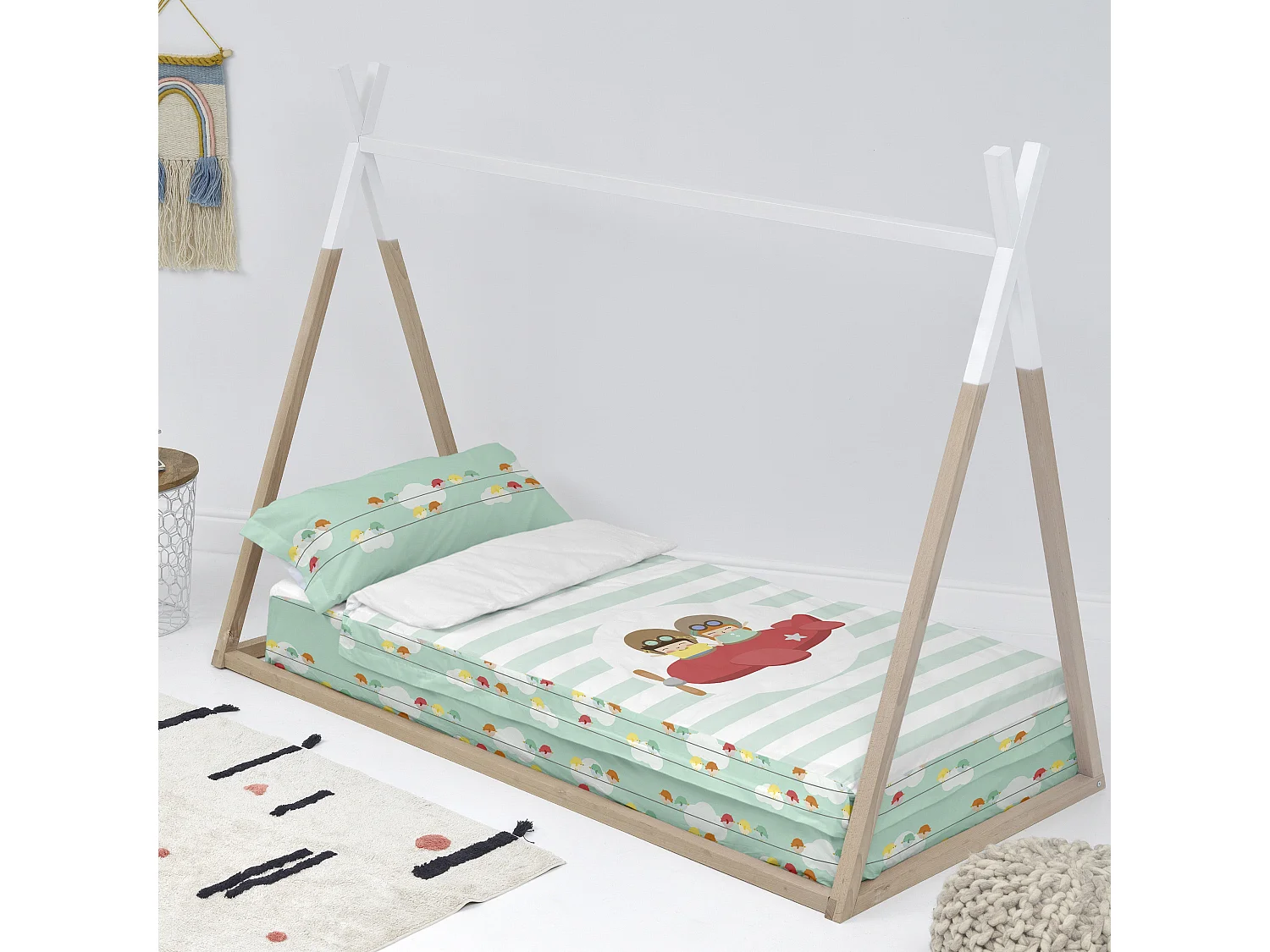Learning to fly Couchage prêt à dormir 90x200 cm (Lit 90) Avec couette