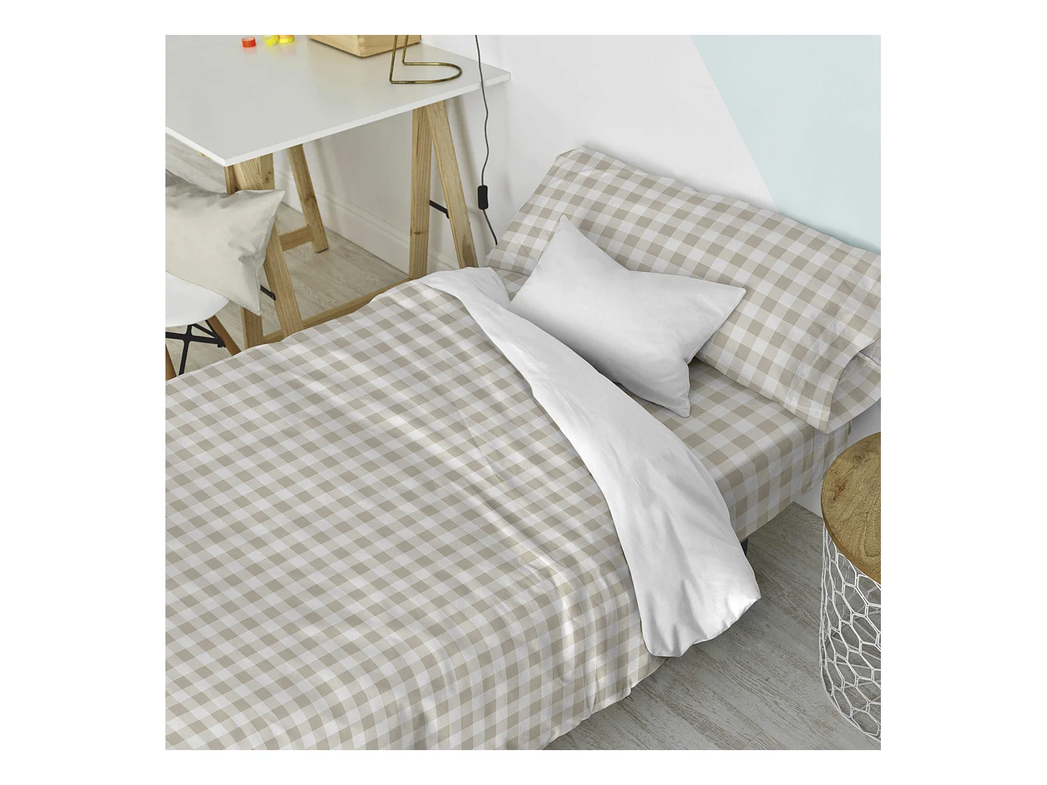 Parure copripiumino 140x200 cm Vichy