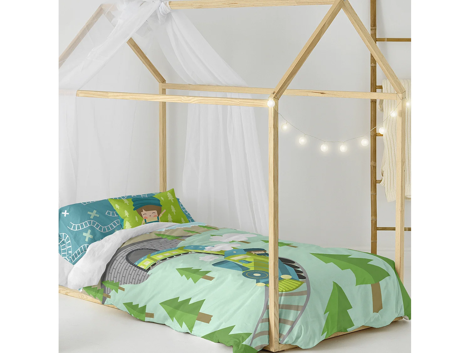 Bettbezug-set 135/140x200 cm Train