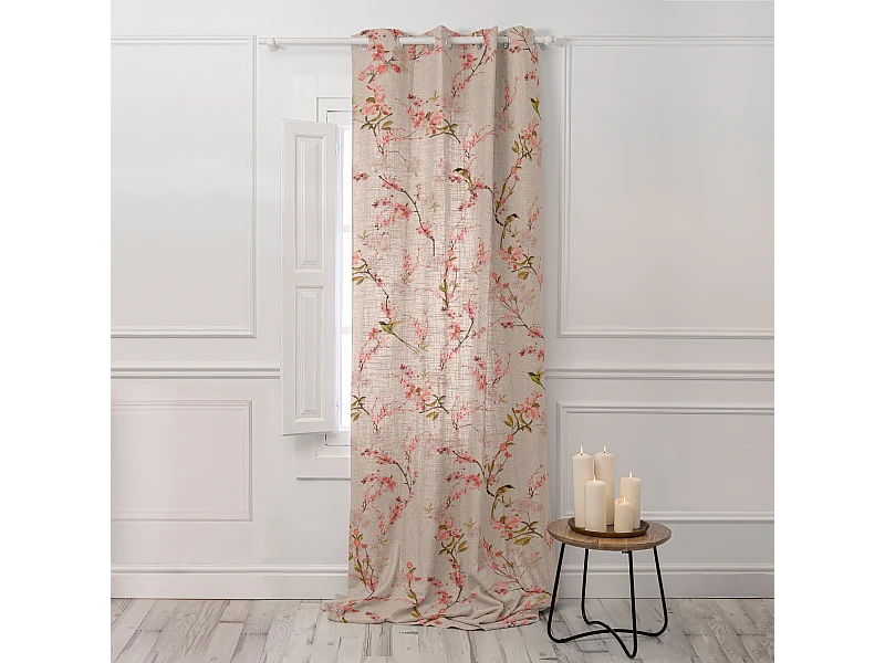 Vorhang leinen 140x280 cm Chinoiserie