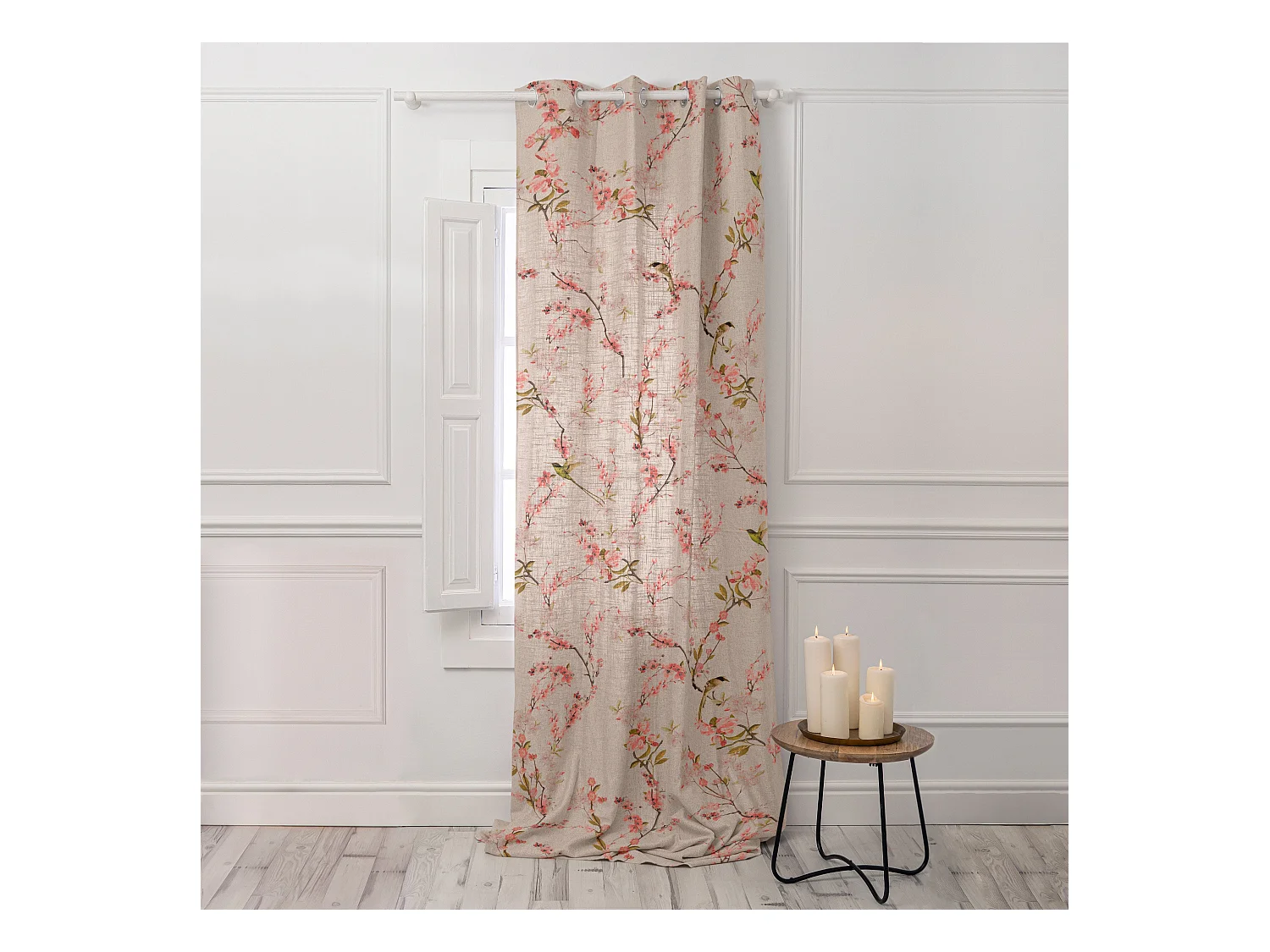 Vorhang leinen 140x280 cm Chinoiserie