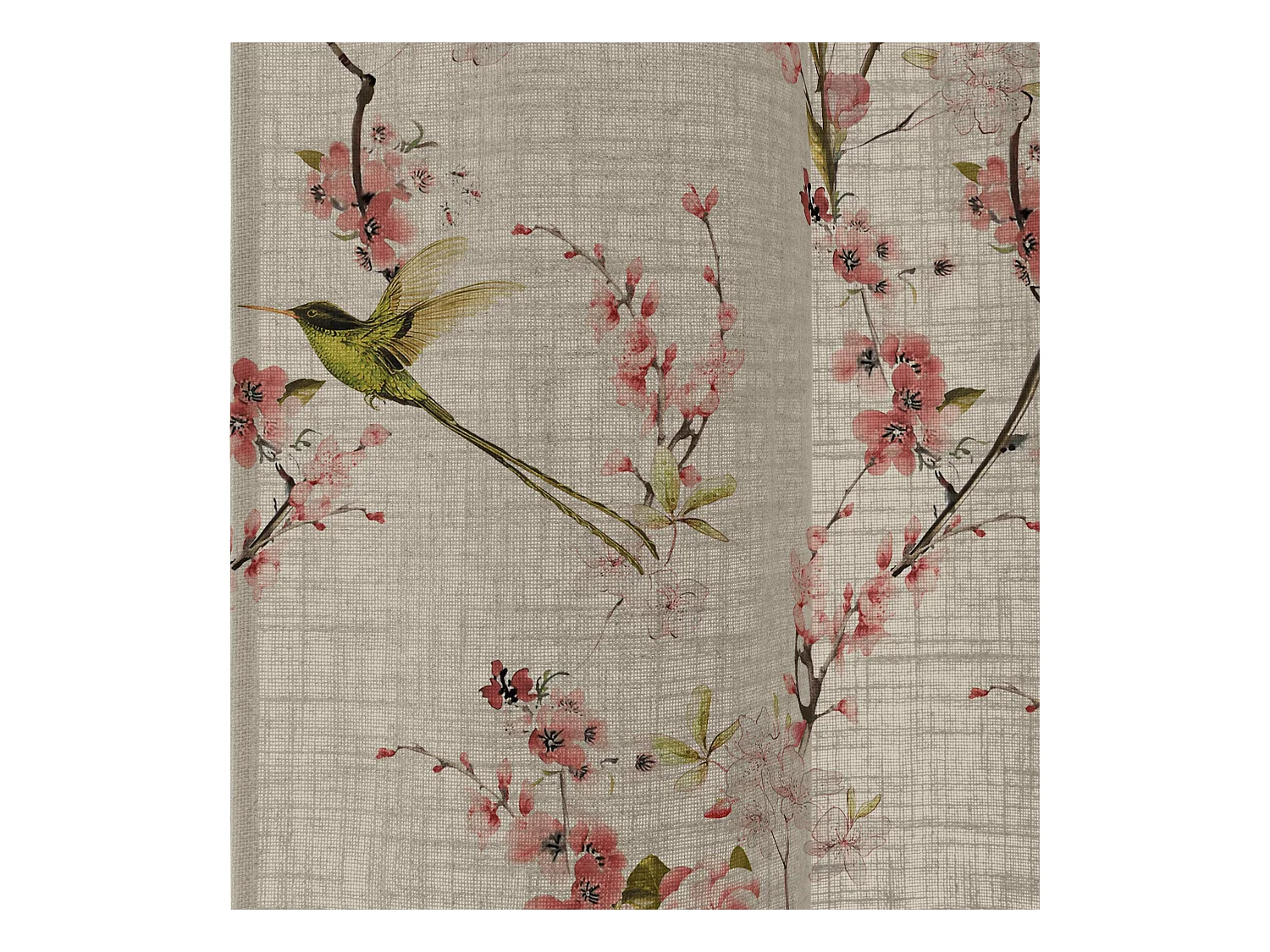 Vorhang leinen 140x280 cm Chinoiserie