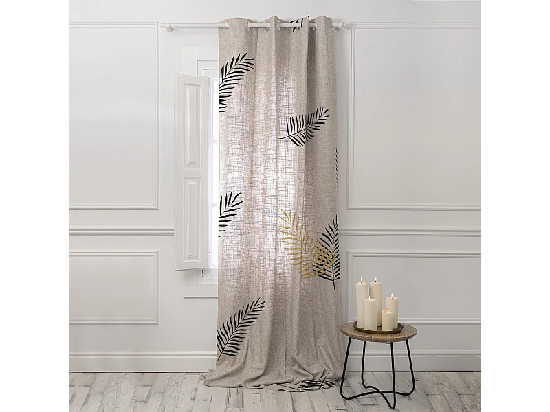 Vorhang leinen 140x280 cm Foliage