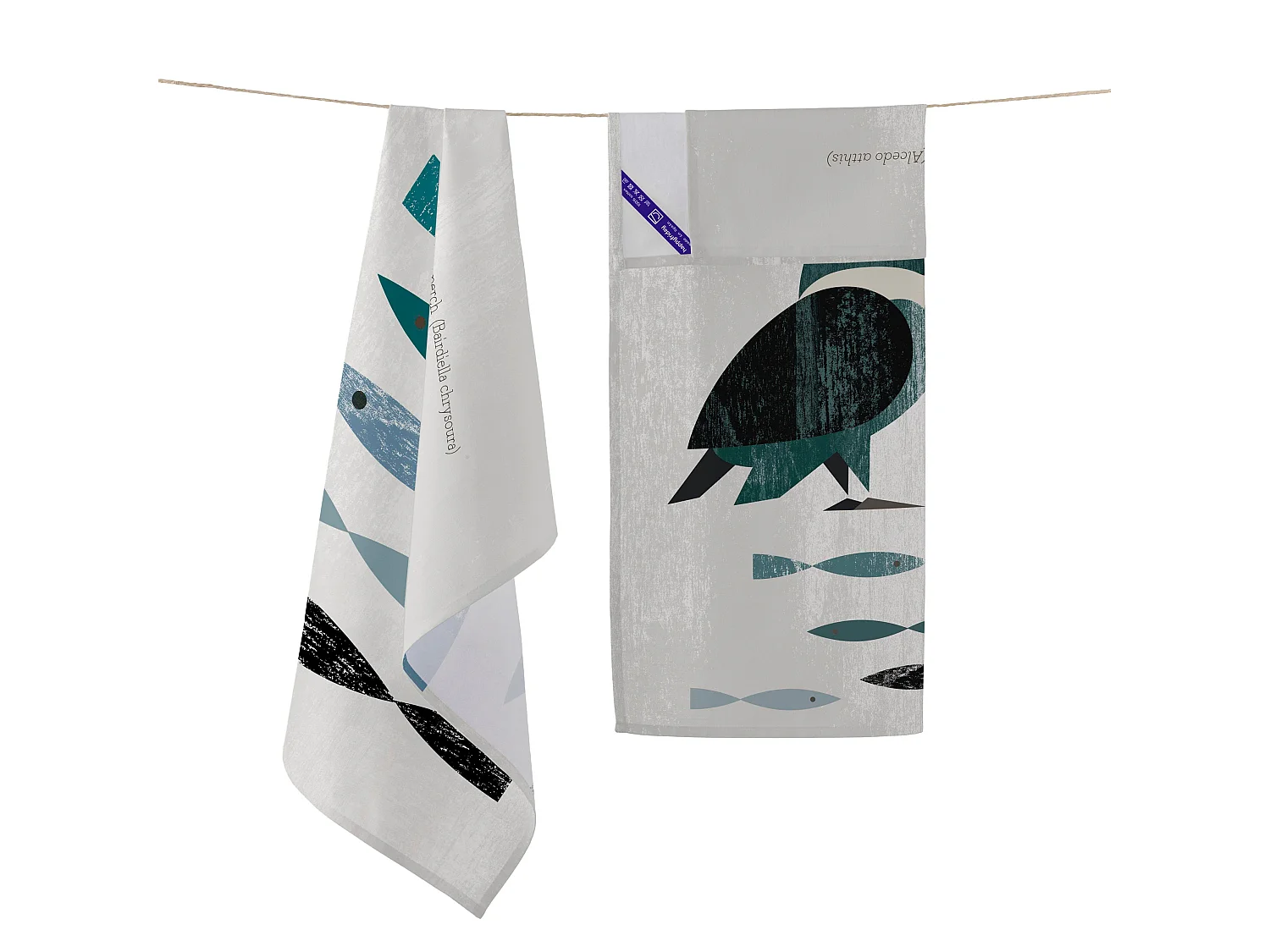 Geschirrtuch (2 tlg) 70x50 cm Kingfisher