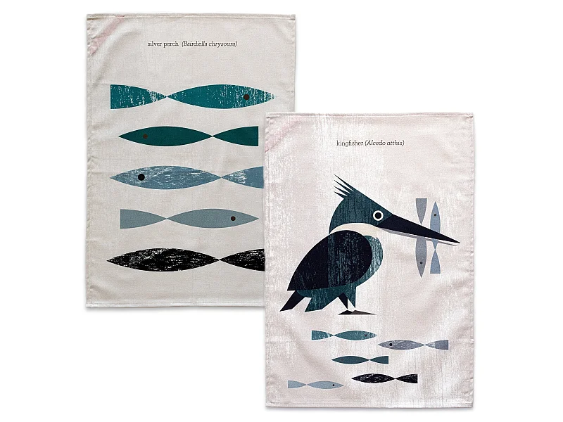 Geschirrtuch (2 tlg) 70x50 cm Kingfisher