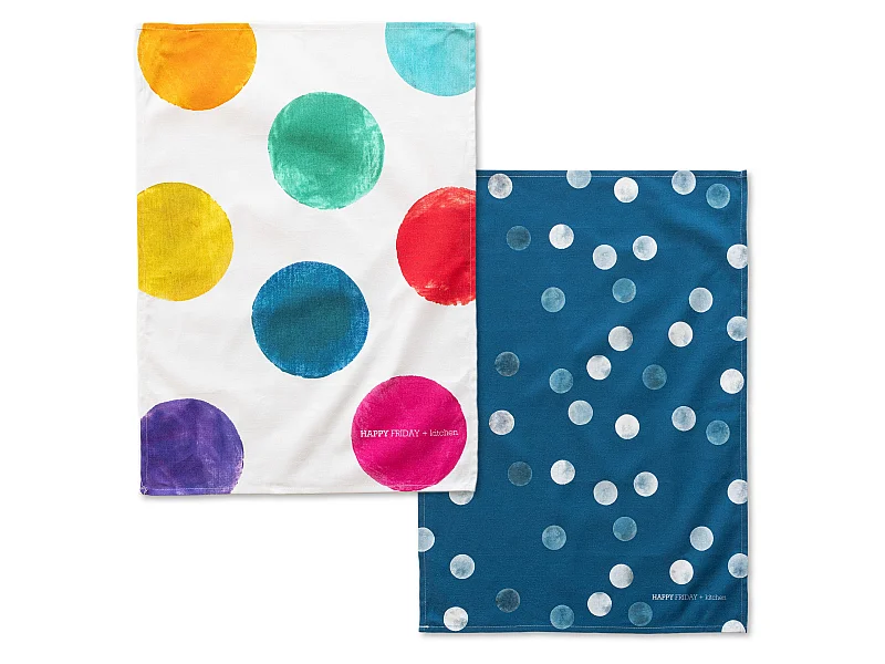 Geschirrtuch (2 tlg) 70x50 cm Confetti