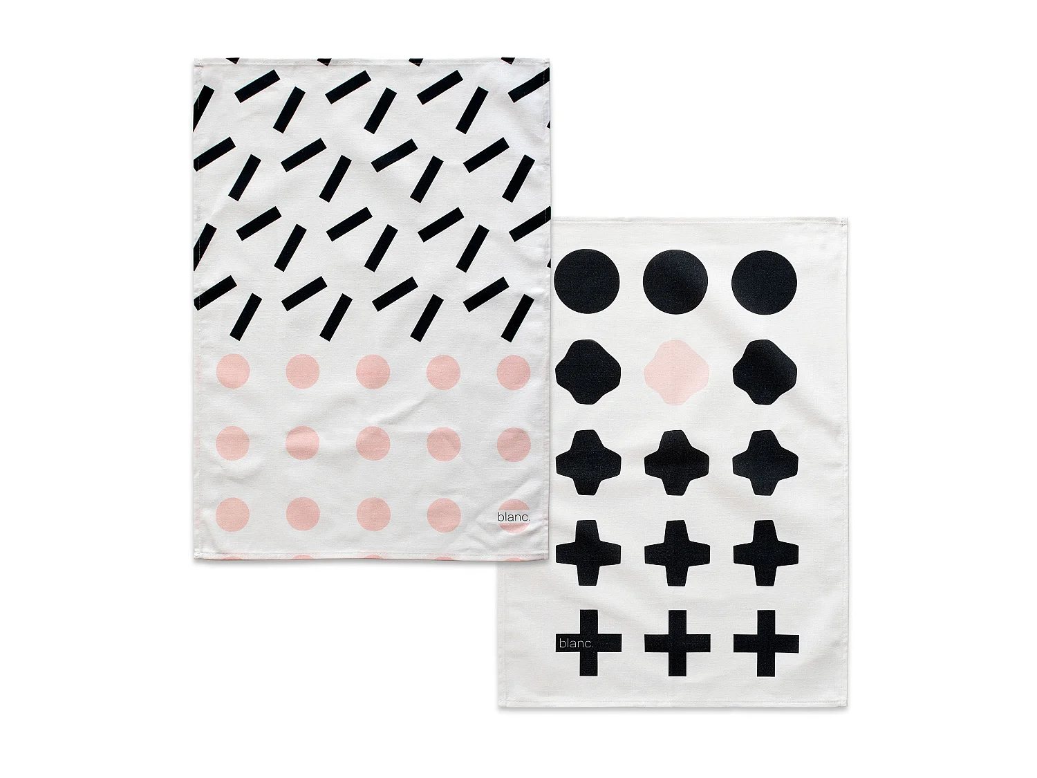 Paño de cocina 2 ud 70x50 cm Blush