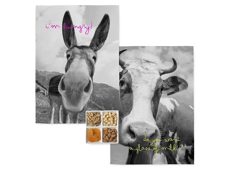 Geschirrtuch (2 tlg) 70x50 cm Farm