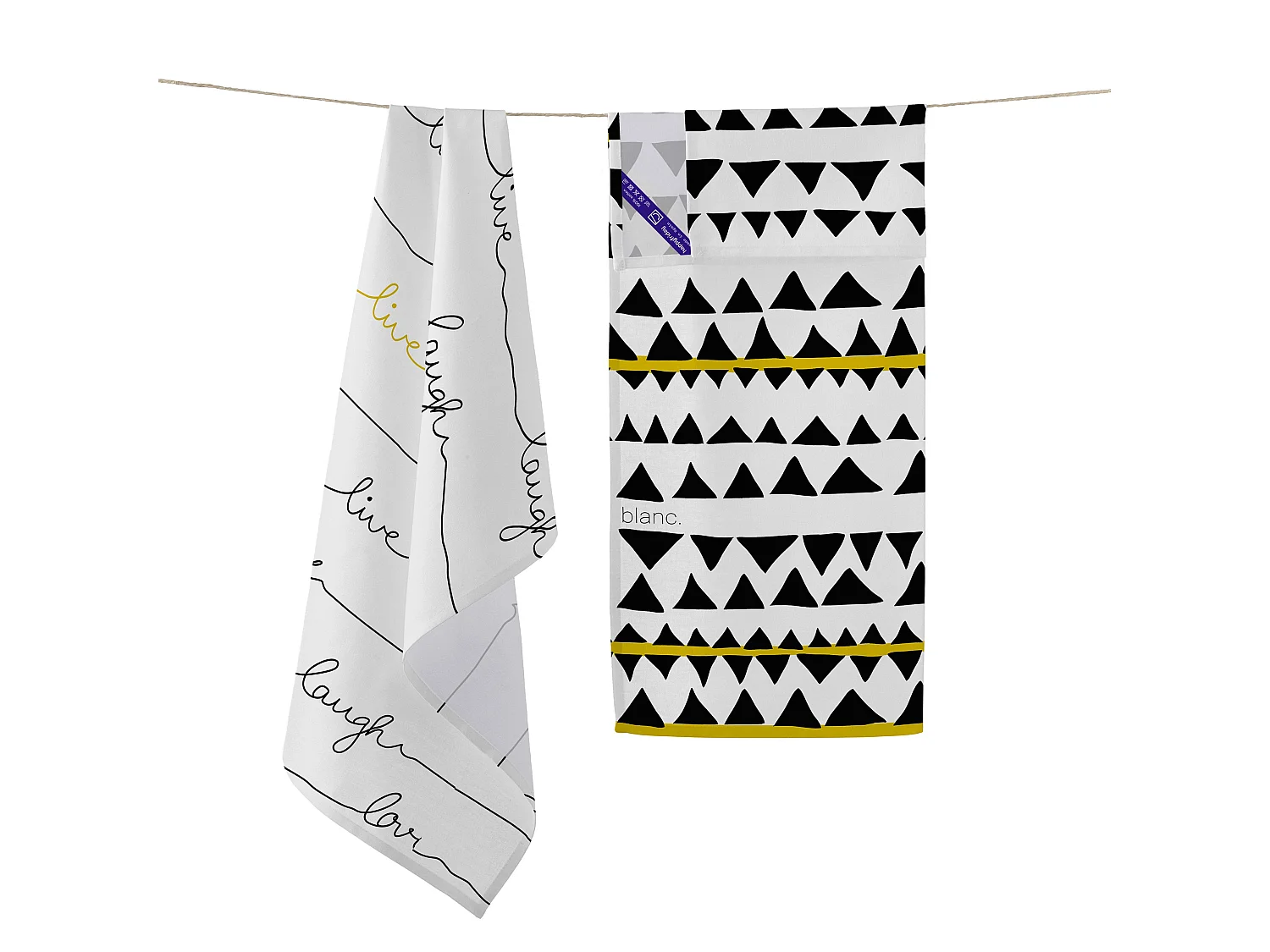 Paño de cocina 2 ud 70x50 cm Live