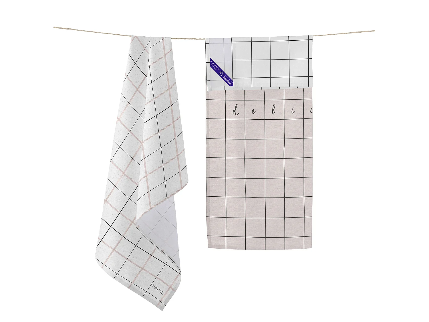 Torchon (2 pièces) 70x50 cm Cooking