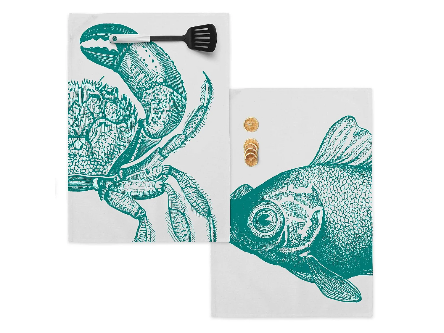 Geschirrtuch (2 tlg) 70x50 cm Blue sea