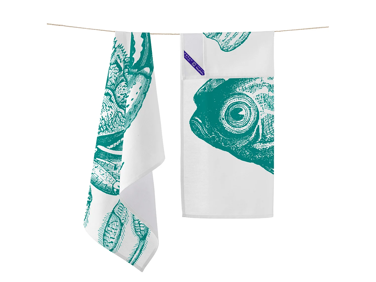 Geschirrtuch (2 tlg) 70x50 cm Blue sea