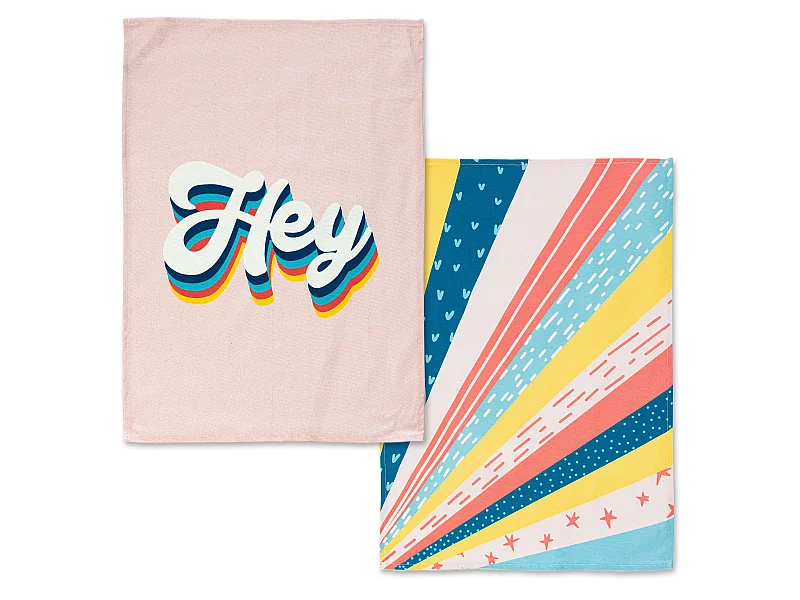 Paño de cocina 2 ud 70x50 cm Hey