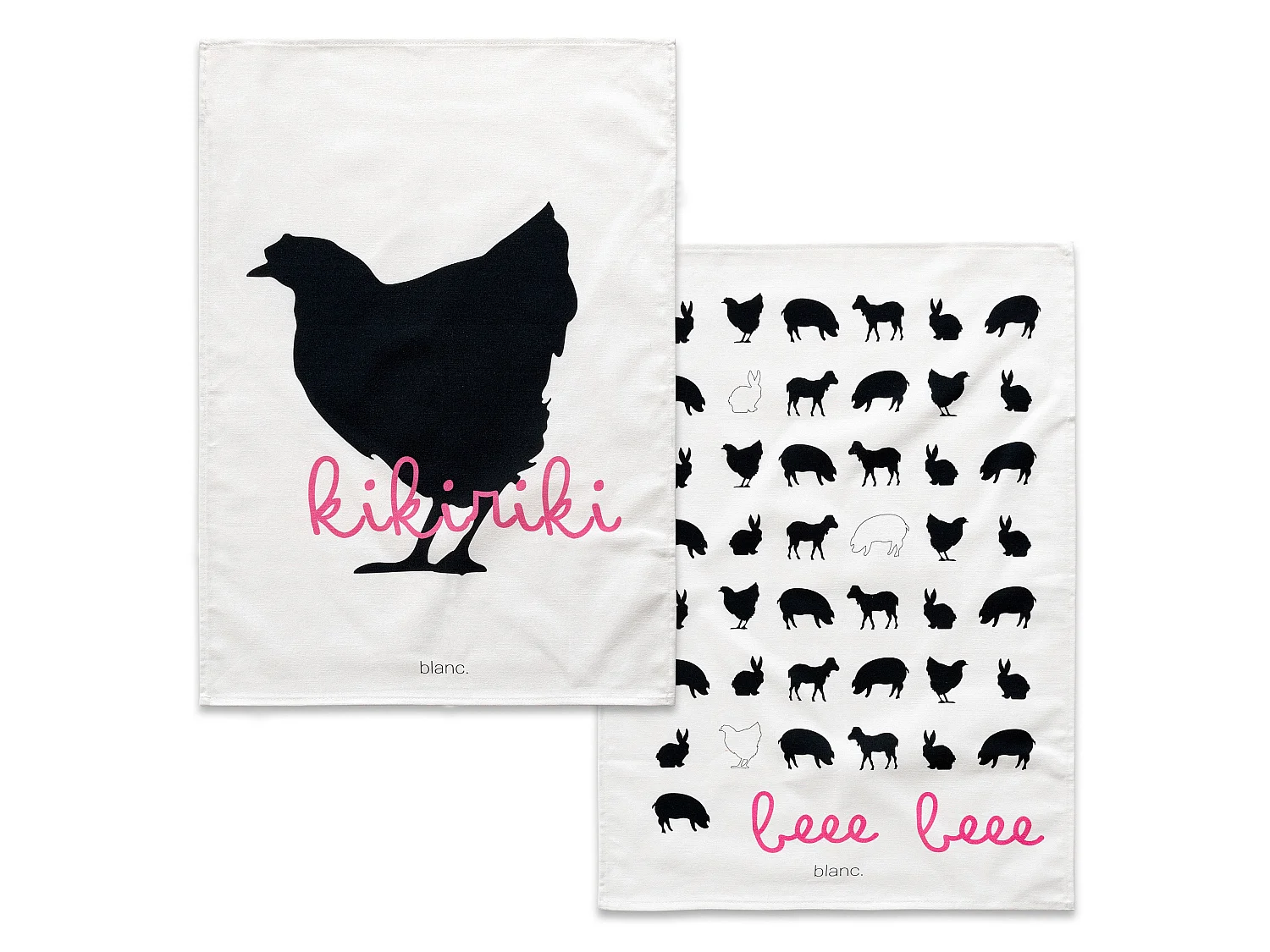 Paño de cocina 2 ud 70x50 cm Kikiriki