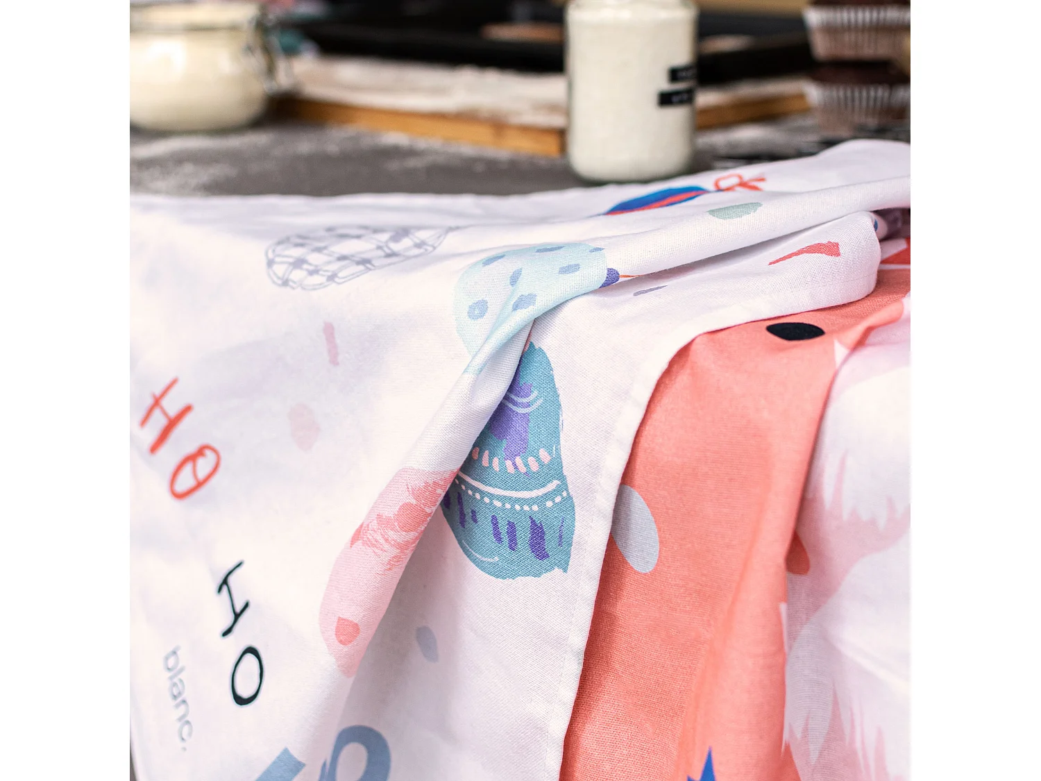 Strofinaccio (2 pezzi) 70x50 cm Ho ho ho