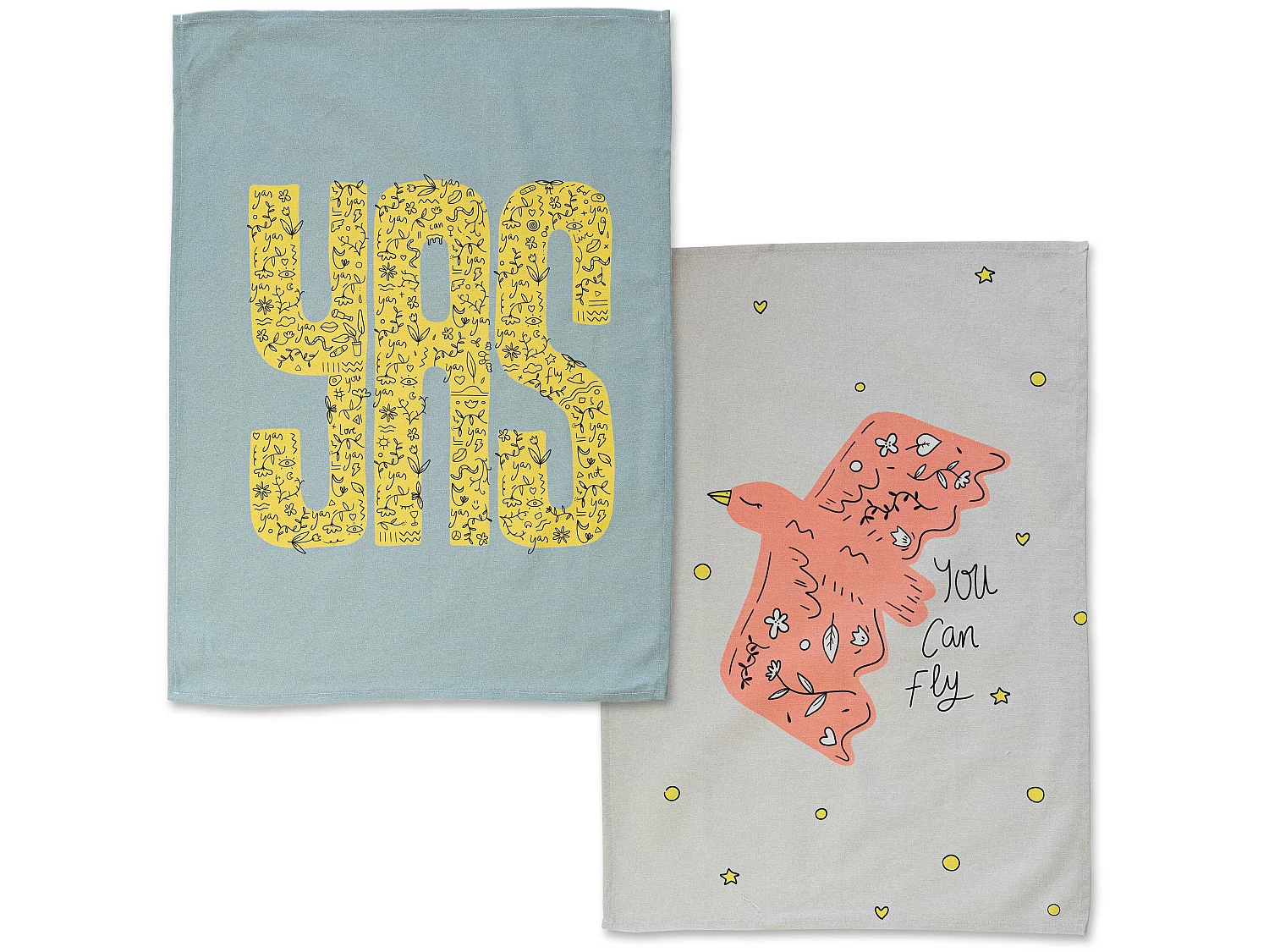 Geschirrtuch (2 tlg) 70x50 cm Yas