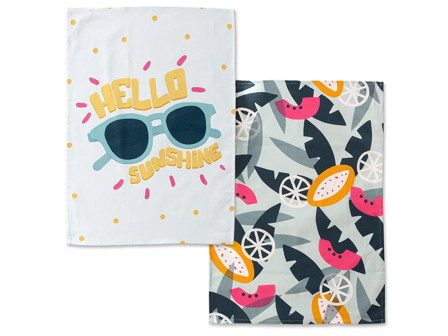 Torchon (2 pièces) 70x50 cm Hello sunshine
