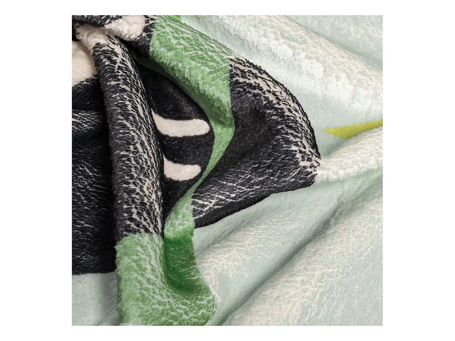 Couverture 110x140 cm Panda garden blue