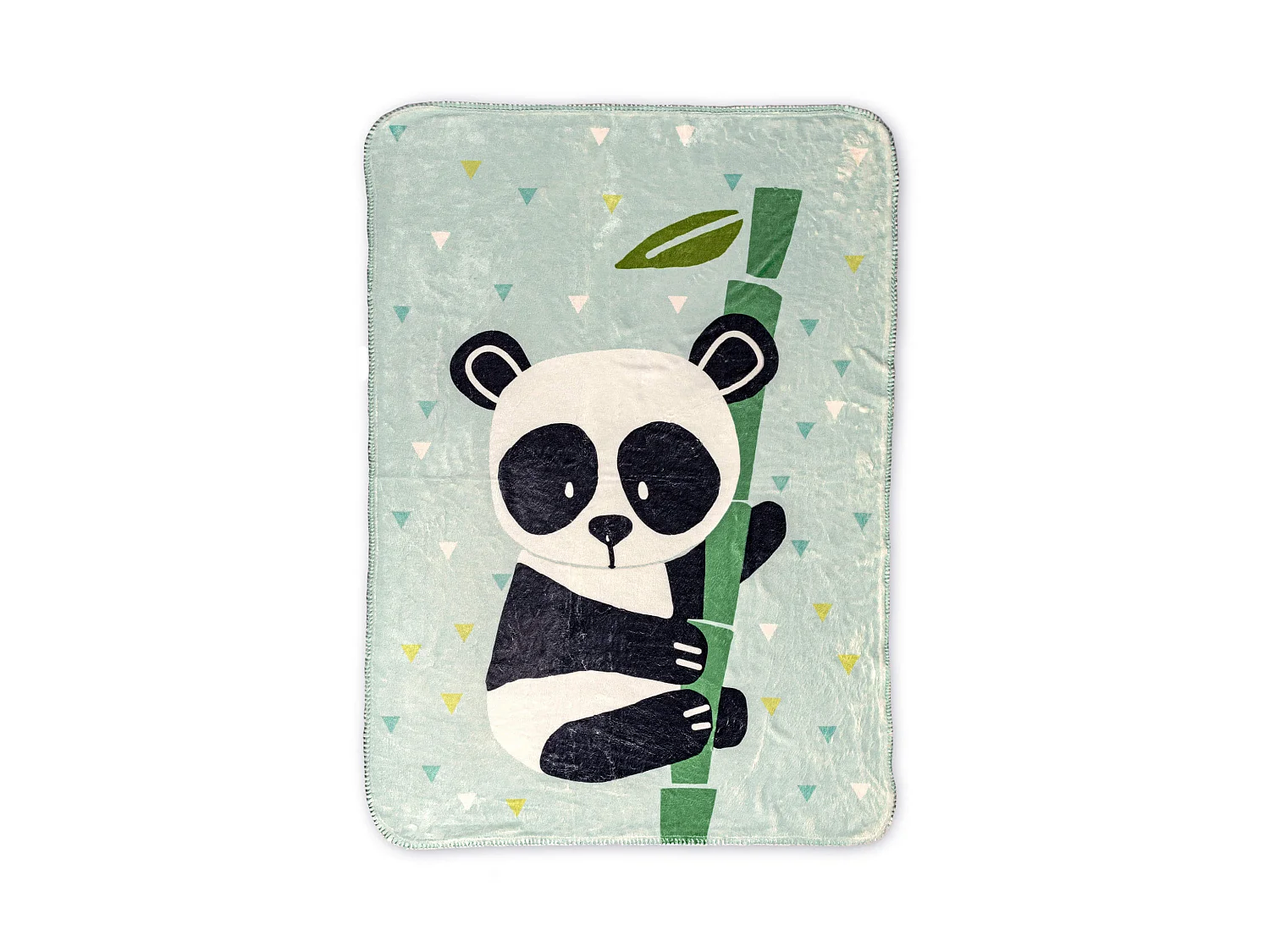 Couverture 110x140 cm Panda garden blue