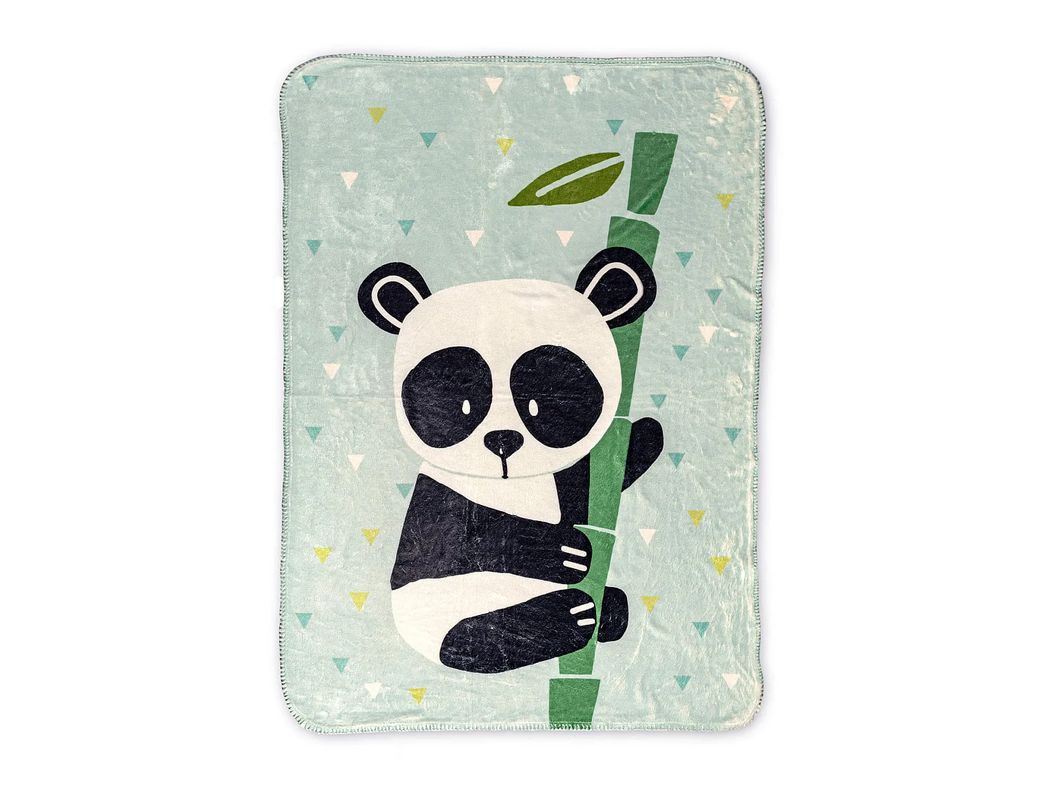 Decke 110x140 cm Panda garden blue