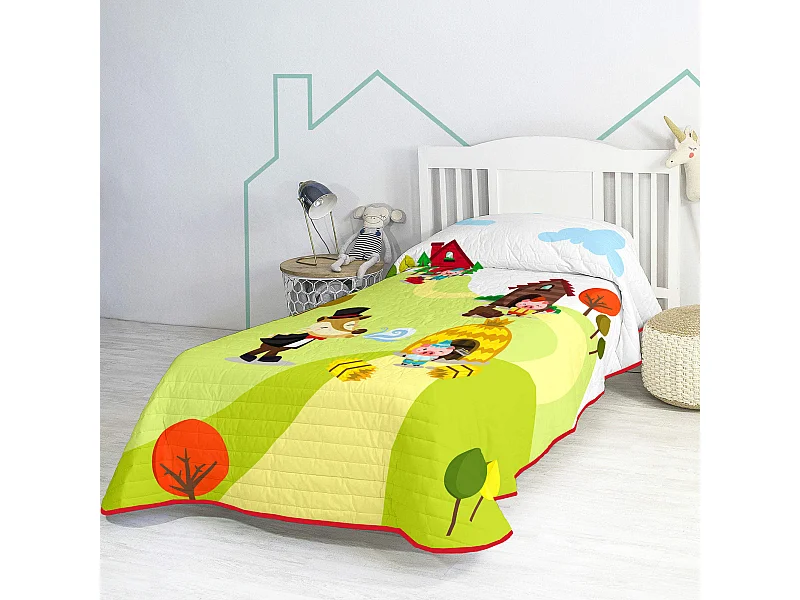 Tagesdecke 180x260 cm Piggys