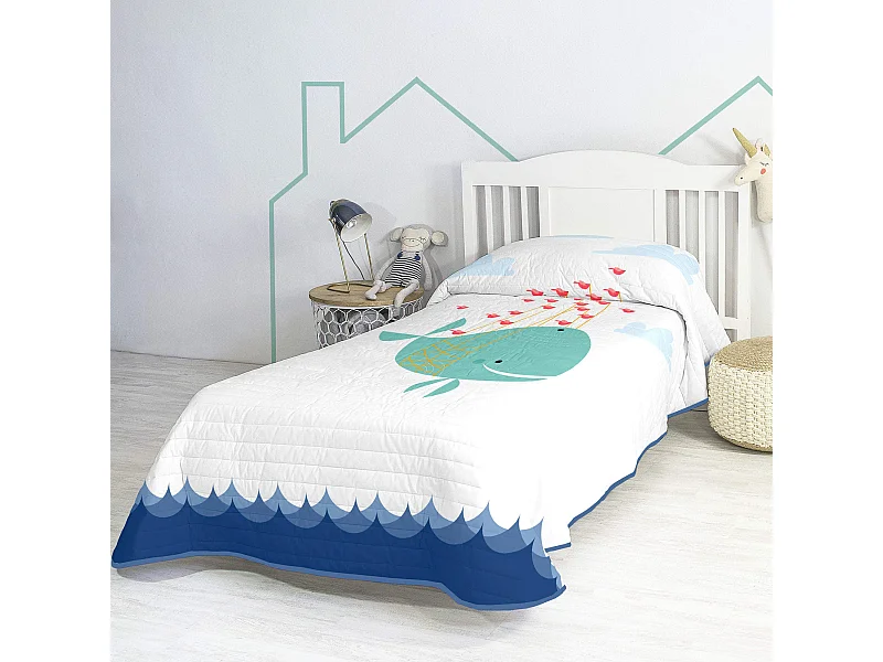Tagesdecke 180x260 cm Whale