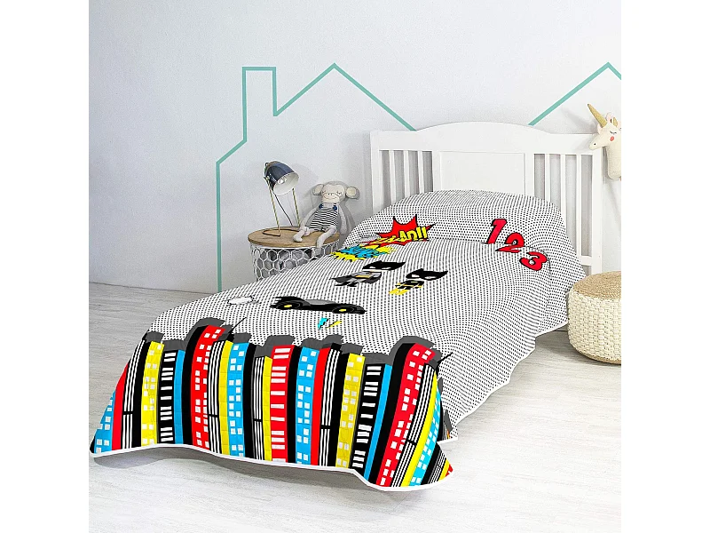 Colcha Cama 80/90 (180x260 cm) Bat