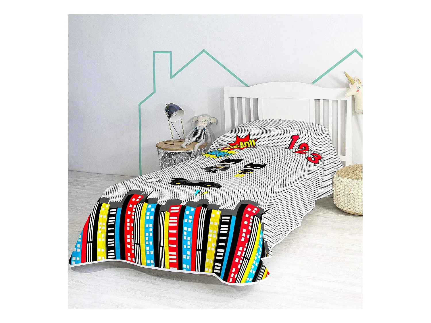 Colcha Cama 80/90 (180x260 cm) Bat