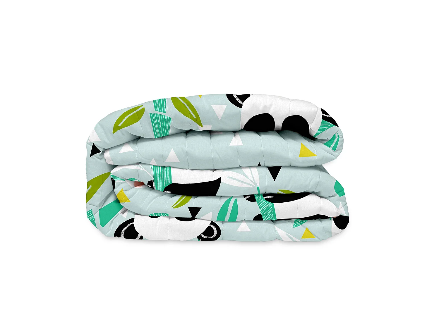 Tagesdecke 200x260 cm Panda garden blue