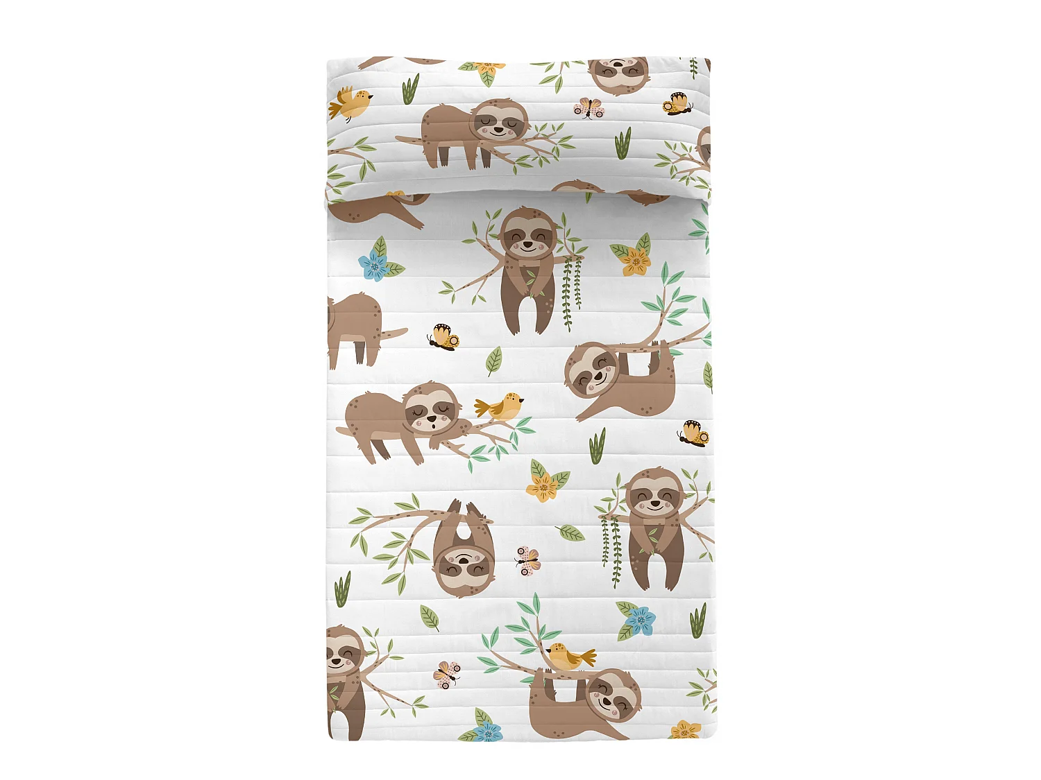 Tagesdecke 180x260 cm Happy sloth