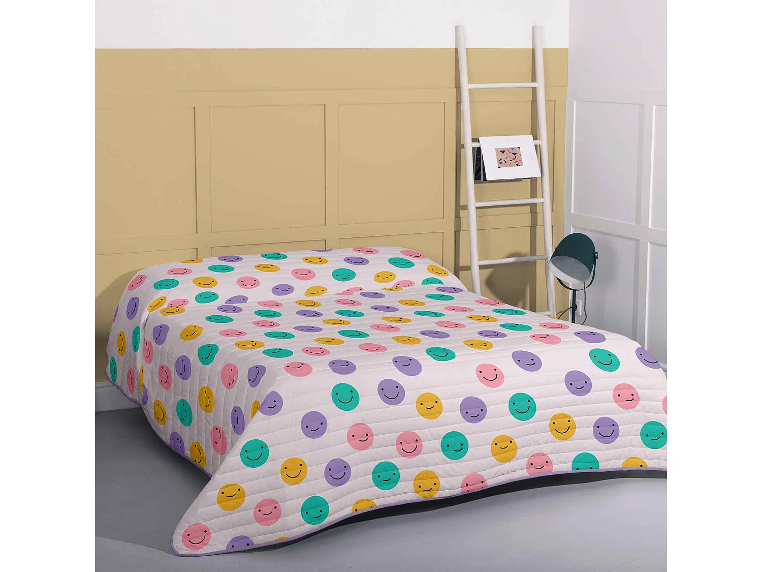 Tagesdecke 240x260 cm Funny faces