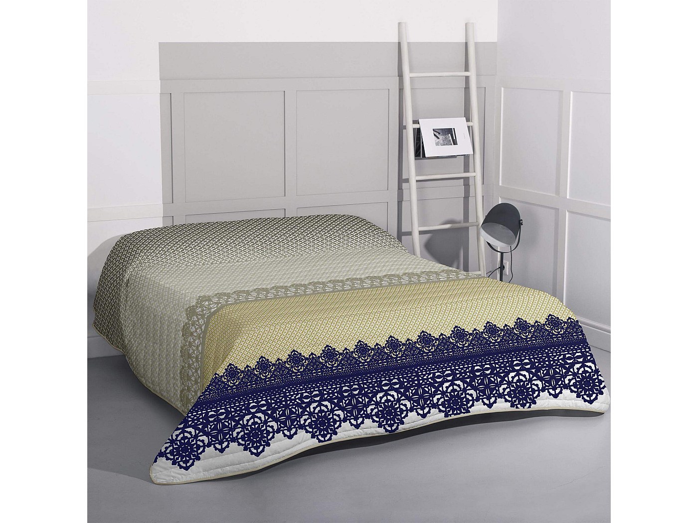 Couvre-lit Broccatello Tg Line 260 X 250 Cm - 100% Coton, 2 Carrés, Double, Neuf Avec étiquettes