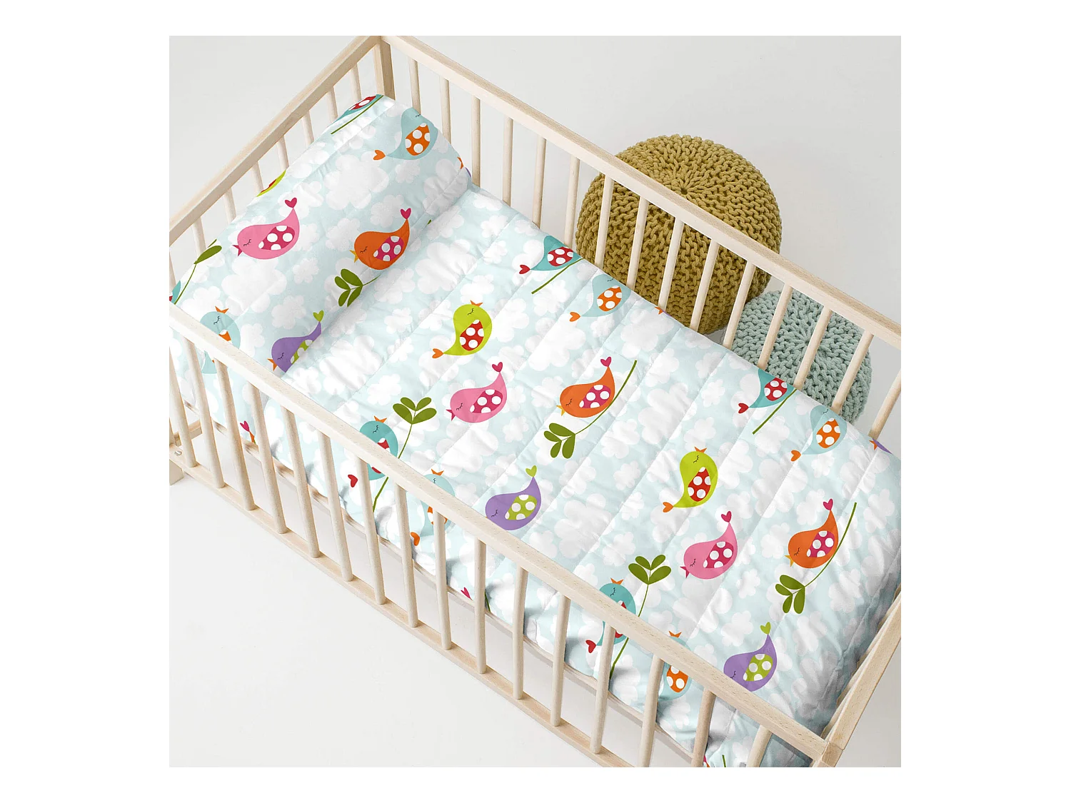 Colcha Cuna (100x130 cm) Little birds
