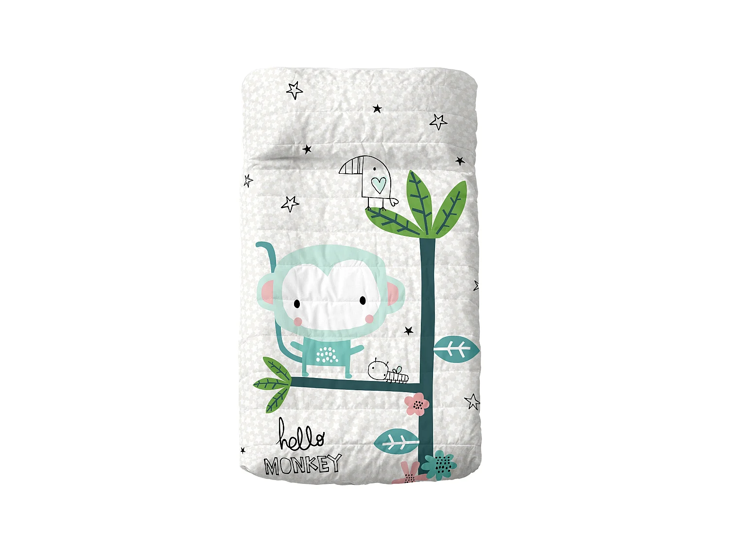 Tagesdecke Kinderbett 100x130 cm Macaque