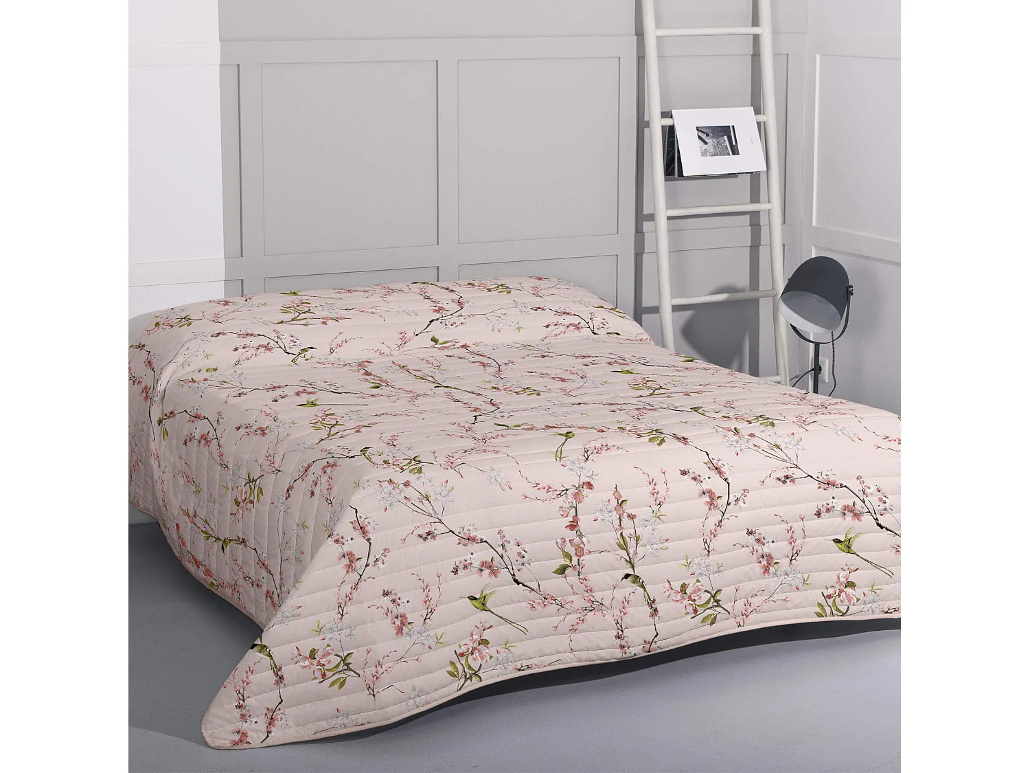 Couvre-lit 180x260 cm Chinoiserie rose