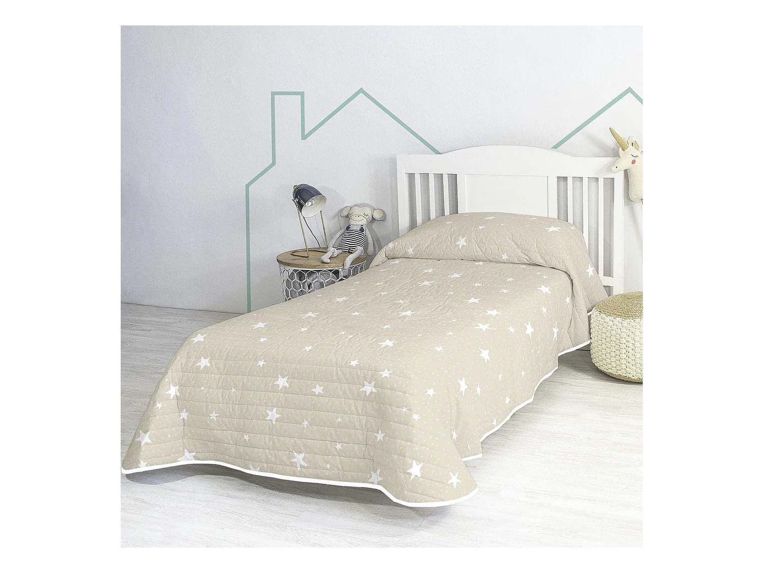 Colcha Cama 105 (200x260 cm) Little star