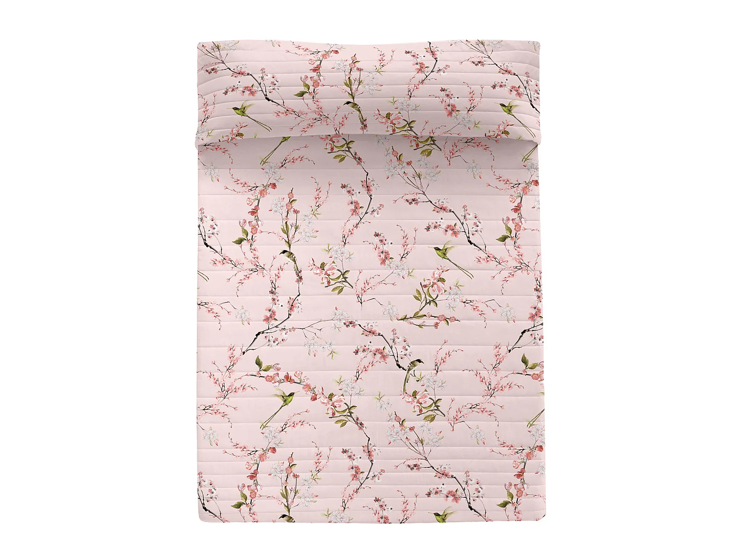 Couvre-lit 240x260 cm Chinoiserie rose